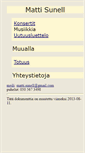 Mobile Screenshot of matti.sunell.fi