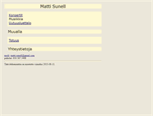 Tablet Screenshot of matti.sunell.fi